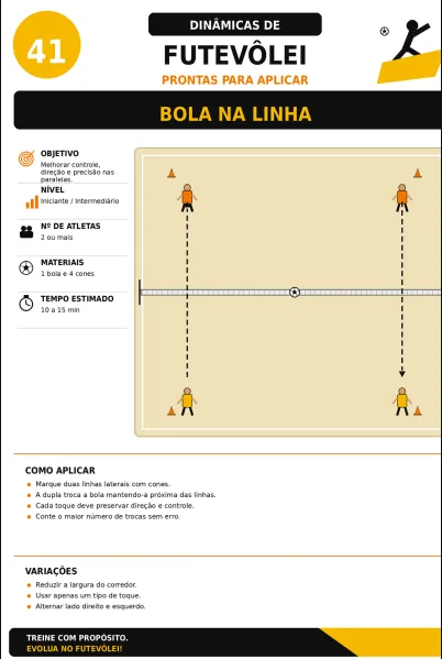 Dinâmica 41 - Bola na linha